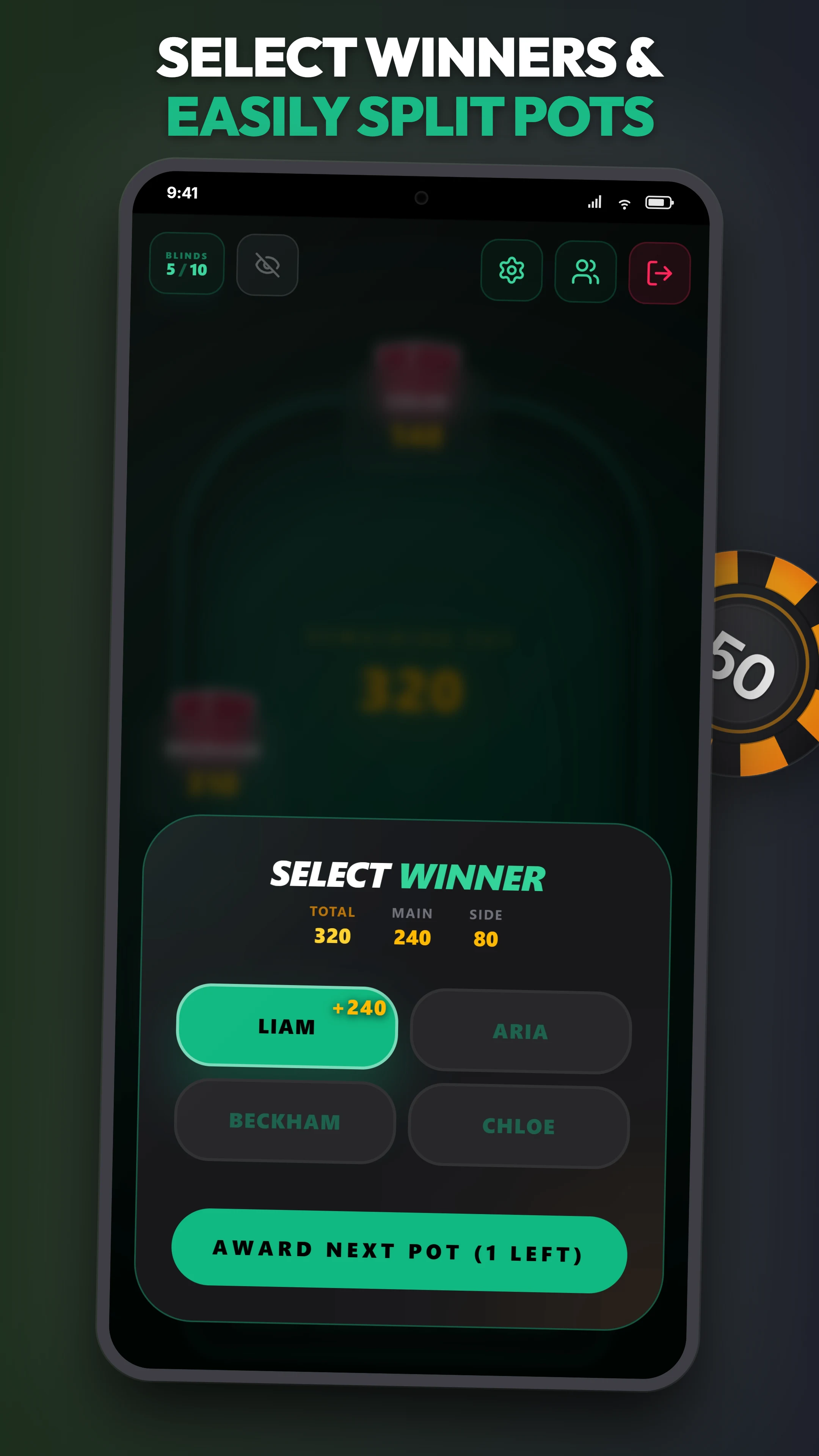 AirChips - Virtual Poker Chips screenshot